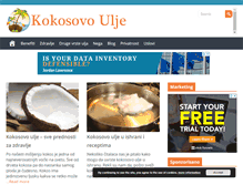 Tablet Screenshot of kokosovoulje.com